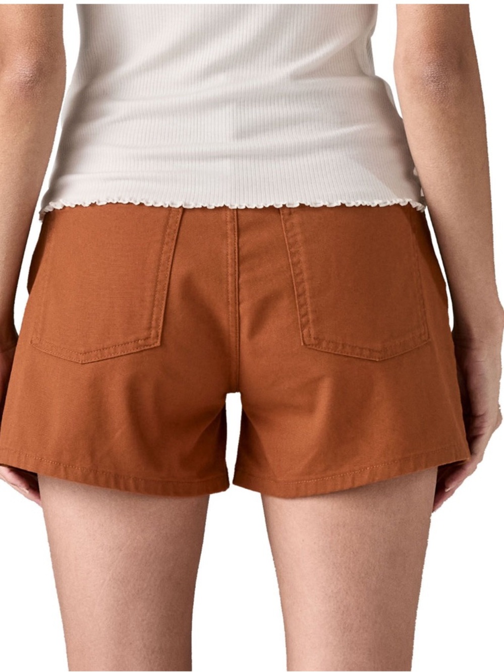 Patagonia Women Classic Shorts SZ 8 Robin Brown Organic Cotton 3.5” Inseam NWT - Picture 3 of 7